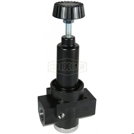 Dixon Wilkerson by Self-Relieving Standard High Flow Regulator without Gauge, 0 to 180 psig Pressure R30-08RH